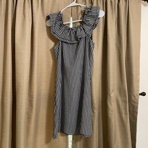Black and White Checkered Picnic Dress, H&M Size 10, Worn Once, Like New